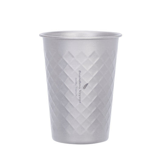 Boundless Voyage Stackable Pure Titanium Cup | Premium Reusable Drinkware for Beer & Juice, Perfect for Home, Party & Outdoor Camping Ti3047D/Ti3048D