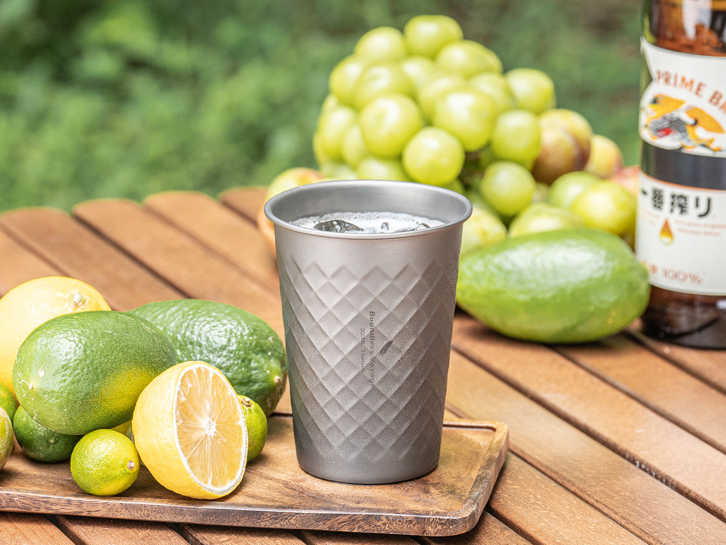 Boundless Voyage Stackable Pure Titanium Cup | Premium Reusable Drinkware for Beer & Juice, Perfect for Home, Party & Outdoor Camping Ti3047D/Ti3048D