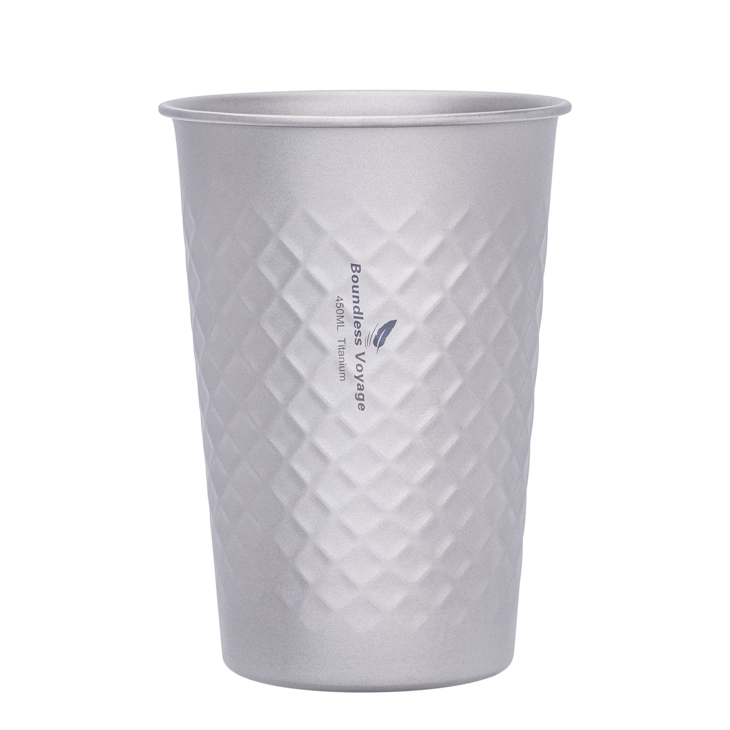 Boundless Voyage Stackable Pure Titanium Cup | Premium Reusable Drinkware for Beer & Juice, Perfect for Home, Party & Outdoor Camping Ti3047D/Ti3048D