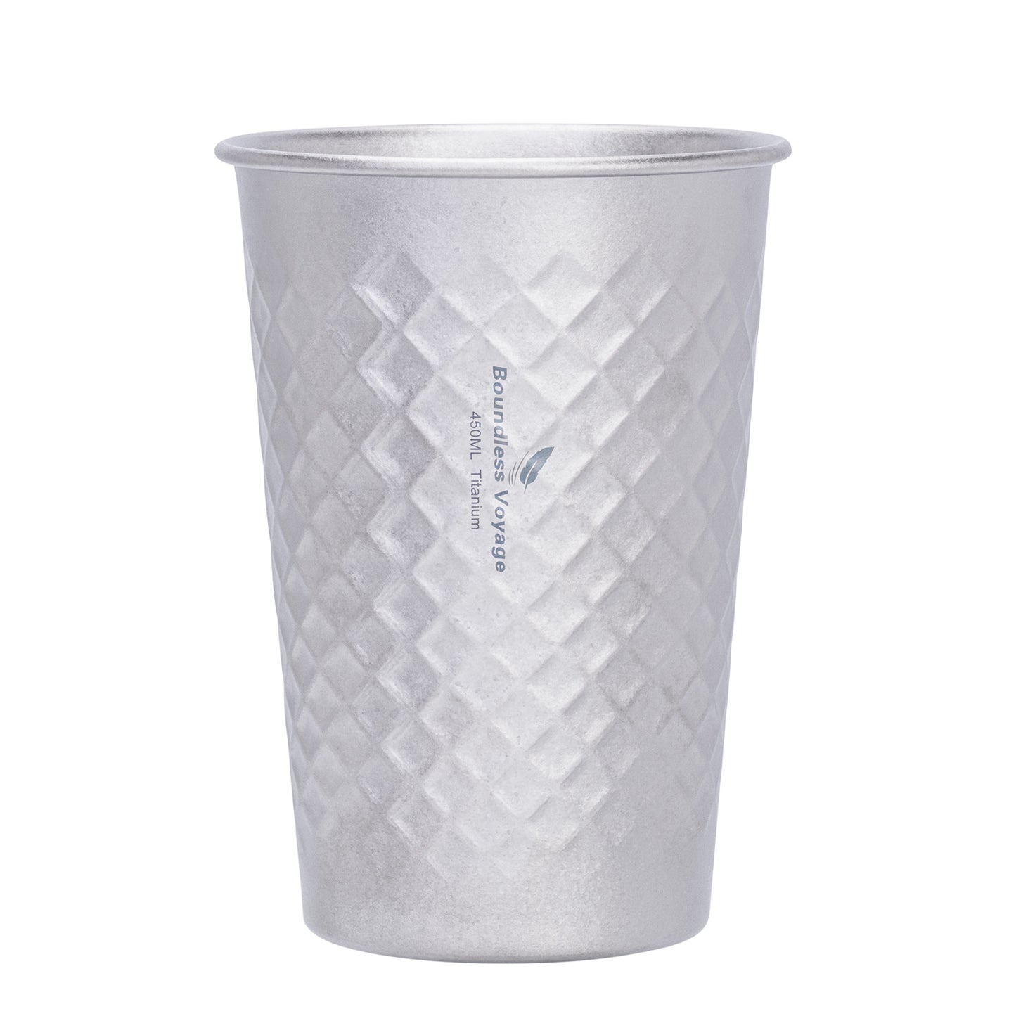 Boundless Voyage Stackable Pure Titanium Cup | Premium Reusable Drinkware for Beer & Juice, Perfect for Home, Party & Outdoor Camping Ti3047D/Ti3048D