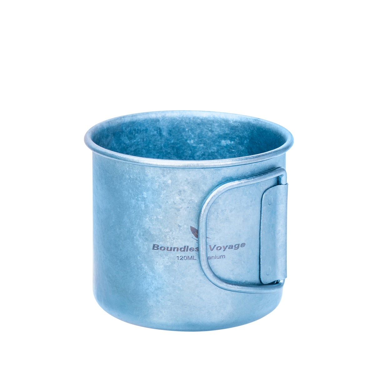Boundless Voyage Pure Titanium Mini Cup with Folding Handle for Camping Ti3053A-Ti3053C