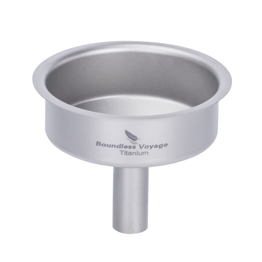Boundless Voyage Titanium Funnel Flagon Accessories Multi-use Kitchen Funnel for Transferring Liquid, Fluid, Cooking Oils, Jam & Powder Ti3075D