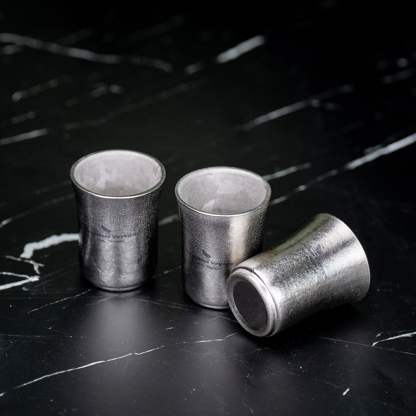 Boundless Voyage 15ml Titanium Shot Glass, Double-Wall Sake Cup for Whiskey Spirits Camping Home Bar Ti3080D
