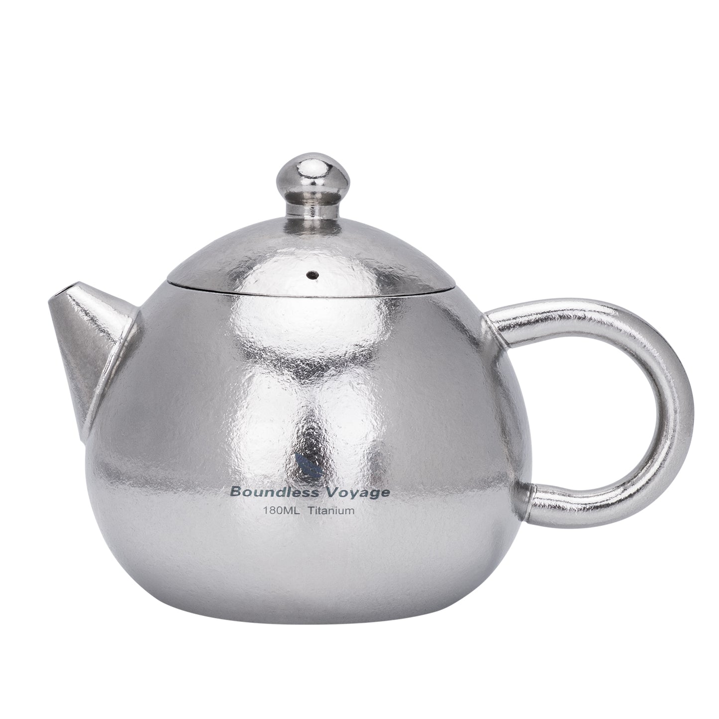 Boundless Voyage Titanium Teapot 180ml, Lightweight Loose Leaf Tea Pot with Anti-Scald Handle & Vented Lid,Tea Maker for Home Office Camping Travel Ti3111D