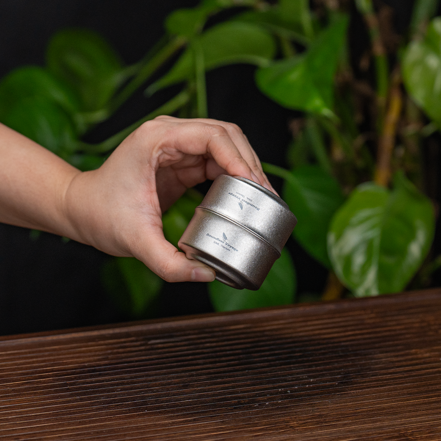 Boundless Voyage Titanium Double-Wall Tea Cup 30ml Gongfu Anti-Scald Coating-Free, Single or Set Ti3146D Ti3147D Ti3148D