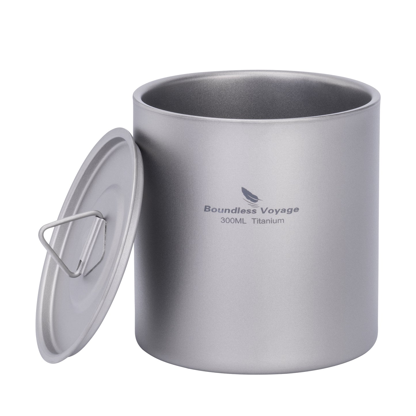Boundless Voyage Stackable Double Walled Pure Titanium Cup |120ml/200ml/300ml/400ml Ultralight Durable Coffee & Tea Mug, Portable Drinkware for Outdoor Camping & Daily Home Use Ti3240D-Ti3245D