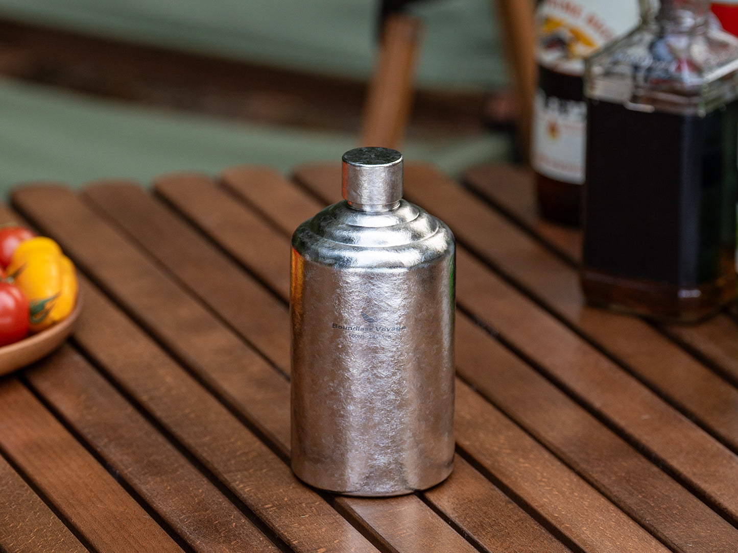 Boundless Voyage Pure Titanium Wine Flask 500ml/1000ml Whiskey Bottle Leakproof Portable Liquor Spirit Flask for Outdoor & Travel, Camping, Hiking for Men, Coating Free, Narrow-Mouth Ti3268D-Ti3269D