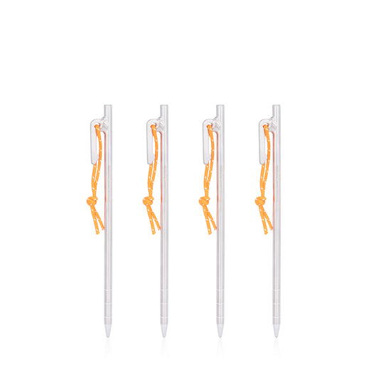 Boundless Voyage Multi-Size Titanium Alloy Tent Stakes | Ultralight Heavy Duty Ground Pegs, Portable Camping Accessories, Sizes 20/24/30/35/40cm, 4Pcs & 6Pcs Optional Sets Ti4012P