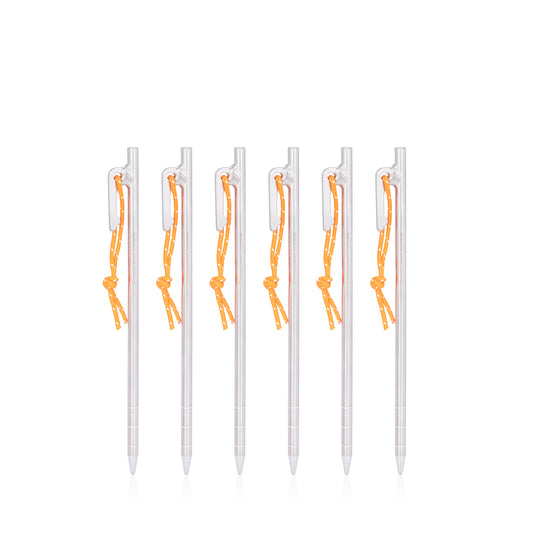 Boundless Voyage Multi-Size Titanium Alloy Tent Stakes | Ultralight Heavy Duty Ground Pegs, Portable Camping Accessories, Sizes 20/24/30/35/40cm, 4Pcs & 6Pcs Optional Sets Ti4012P
