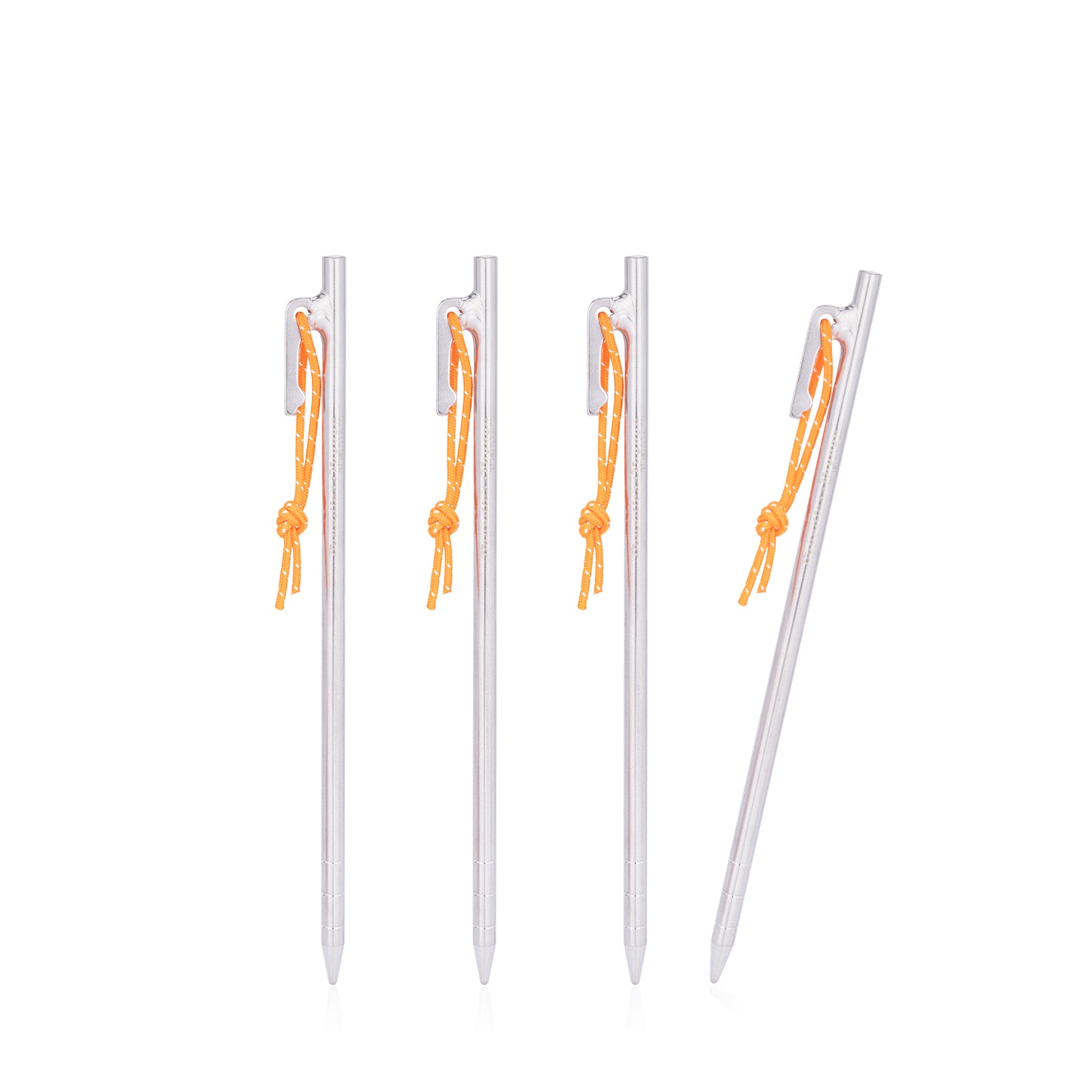 Boundless Voyage Multi-Size Titanium Alloy Tent Stakes | Ultralight Heavy Duty Ground Pegs, Portable Camping Accessories, Sizes 20/24/30/35/40cm, 4Pcs & 6Pcs Optional Sets Ti4012P