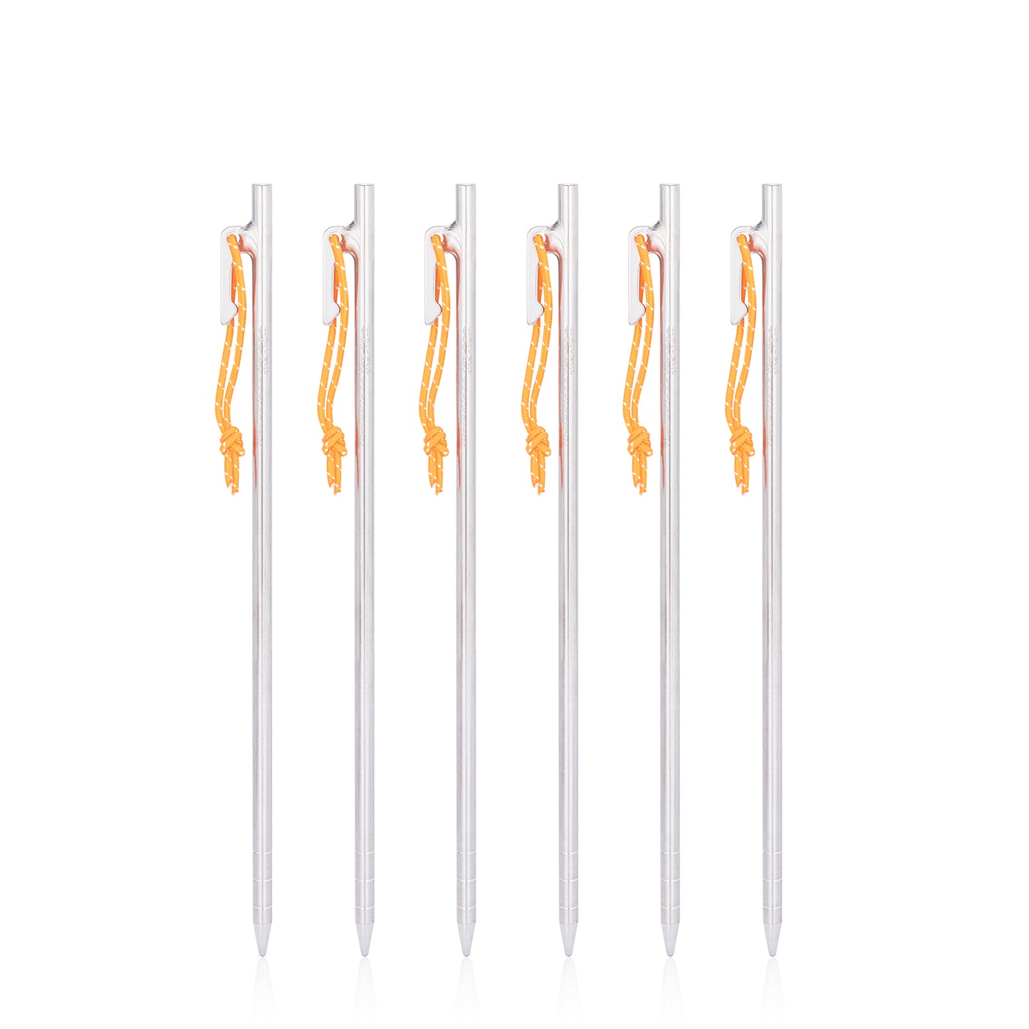 Boundless Voyage Multi-Size Titanium Alloy Tent Stakes | Ultralight Heavy Duty Ground Pegs, Portable Camping Accessories, Sizes 20/24/30/35/40cm, 4Pcs & 6Pcs Optional Sets Ti4012P