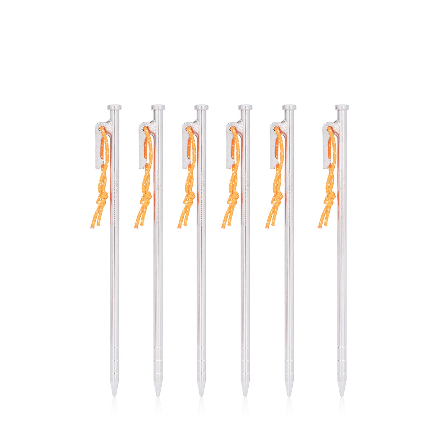 Boundless Voyage Multi-Size Titanium Alloy Tent Stakes | Ultralight Heavy Duty Ground Pegs, Portable Camping Accessories, 24cm/30cm/35cm/40cm, 6Pcs Pack Ti4015P