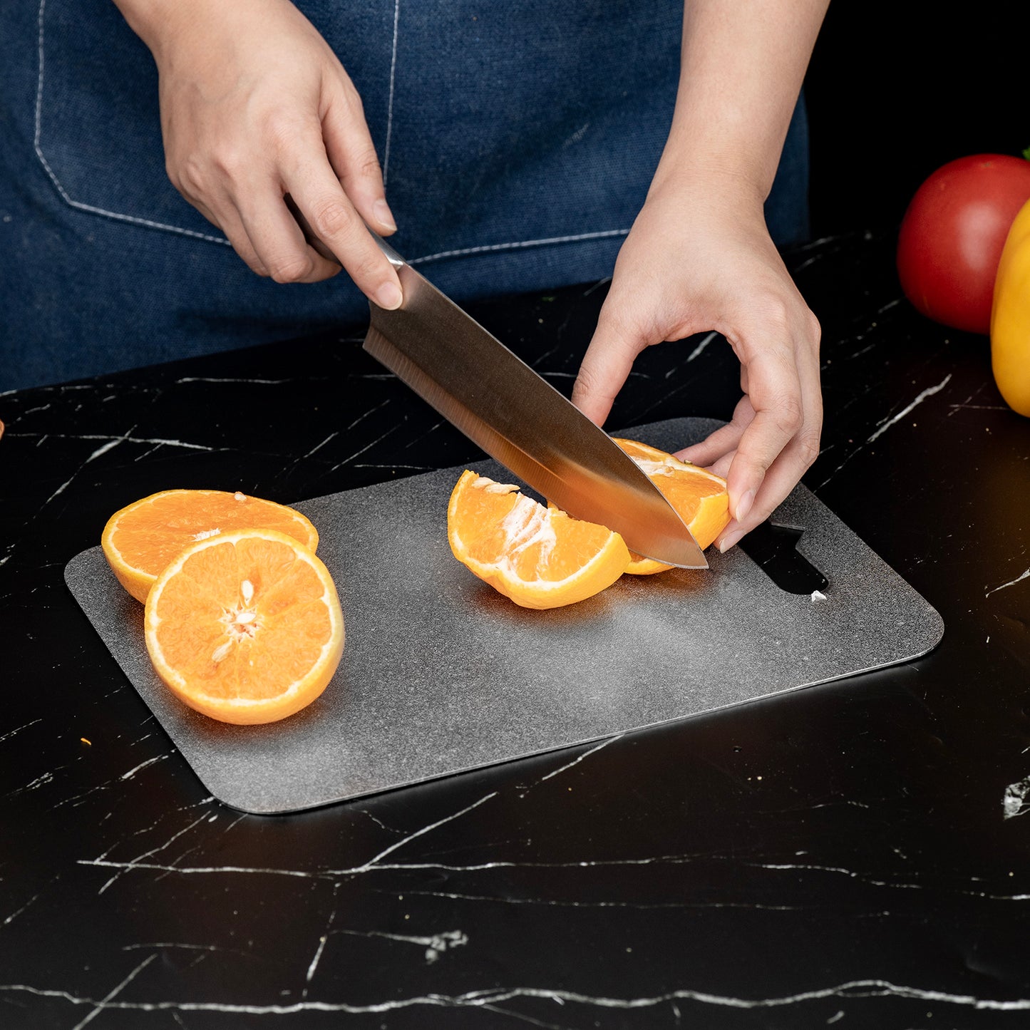 Boundless Voyage Titanium Multifunctional Cutting Board, Ultralight Rust-Proof Portable Food Prep Board for Outdoor Camping, Picnic & Household Kitchen Use Ti5009P-Ti5010P