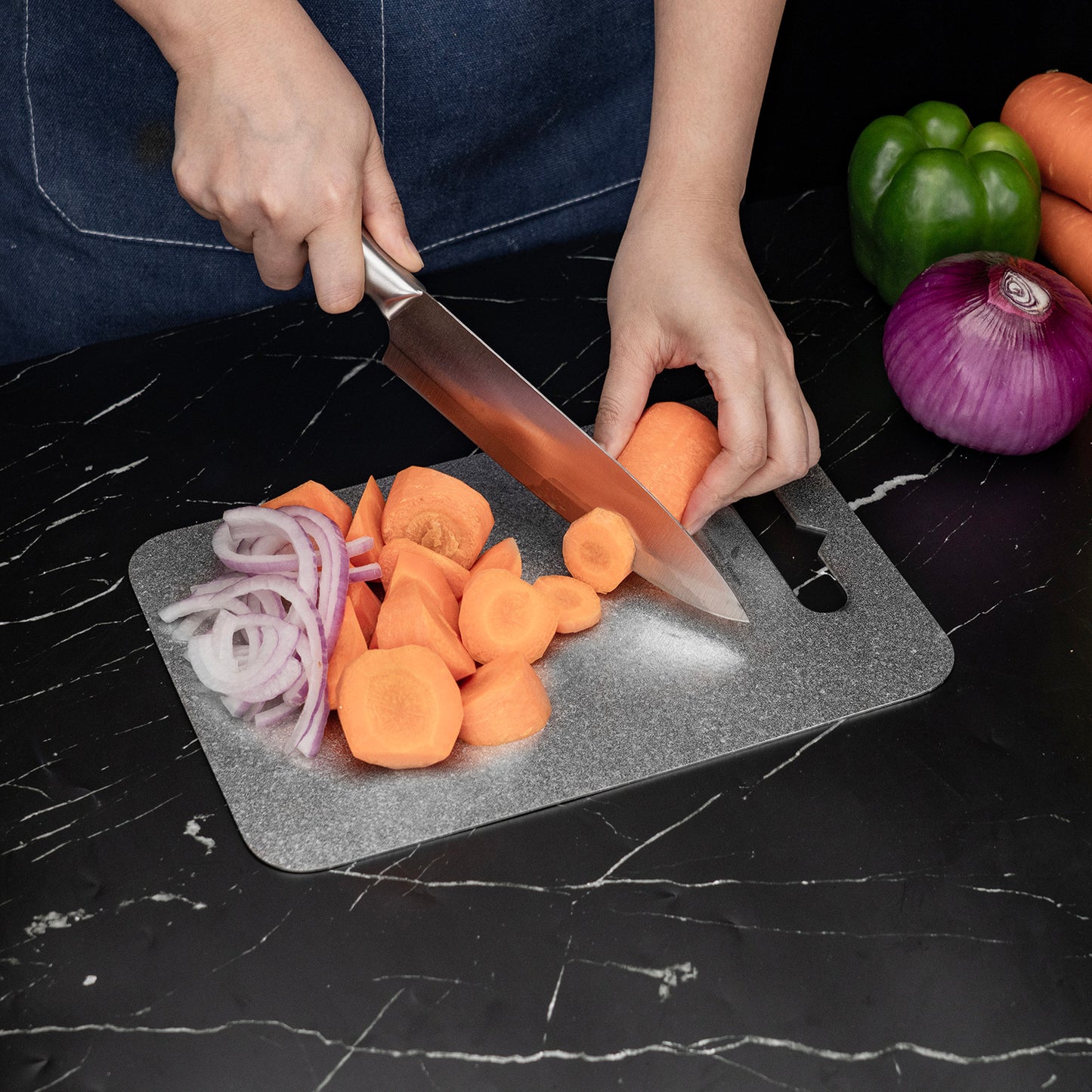 Boundless Voyage Titanium Multifunctional Cutting Board, Ultralight Rust-Proof Portable Food Prep Board for Outdoor Camping, Picnic & Household Kitchen Use Ti5009P-Ti5010P
