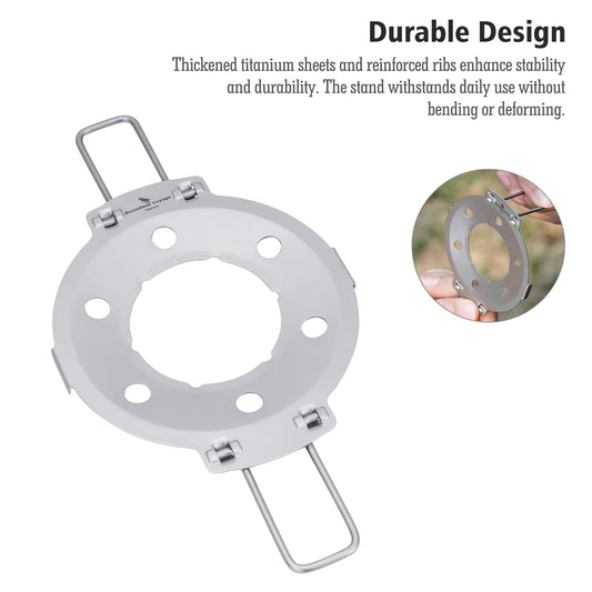 Boundless Voyage Titanium Pour Over Coffee Filter Holder, Lightweight Portable Reusable Coffee Dripper Stand for Outdoor Camping Daily Brewing  Ti6021P
