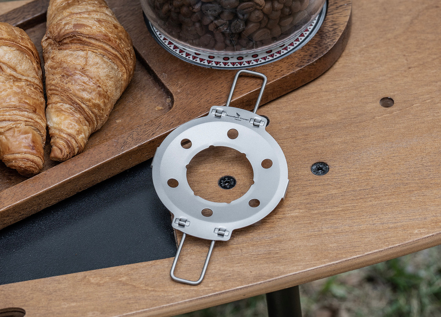 Boundless Voyage Titanium Pour Over Coffee Filter Holder, Lightweight Portable Reusable Coffee Dripper Stand for Outdoor Camping Daily Brewing  Ti6021P