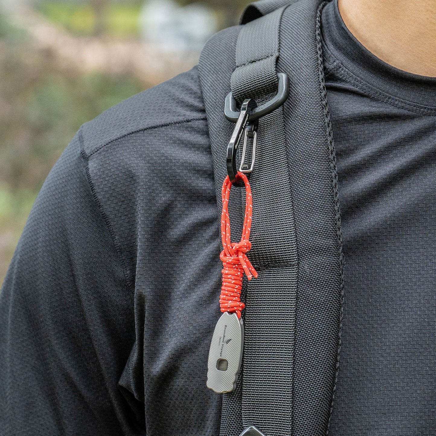 Boundless Voyage 120dB Titanium Survival Whistle Compact Emergency Safety Whistle Ultra-Light & Anti-Corrosion Rust-Proof Whistles for Outdoor, Hiking, Camping & Rescue Ti9027O