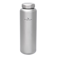 Boundless Voyage Pure Titanium Water Bottle 1200ml Dual Lids Flip Top & Screw Cap Ultralight Leakproof for Camping Hiking Gym Travel Ti3019D