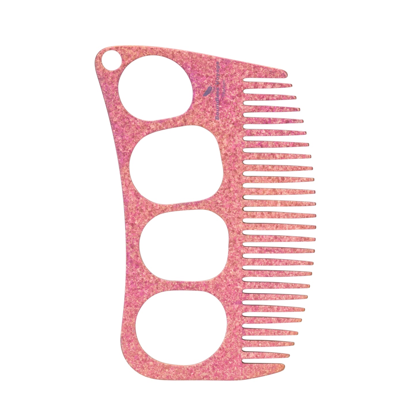 Boundless Voyage Titanium Crescent Comb, Unisex Hair & Beard Grooming Comb for Household Daily Use and Travel Carry