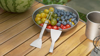Boundless Voyage Titanium Folding Spatula Frying Shovel with Folding Handle Food Turner for Camp Kitchen Outdoor Cooking Ti1076T