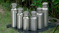 Boundless Voyage Titanium Water Bottle 600ml with Secure Lid, Leak-Proof Reusable Sport Drinking Vessel, Lightweight Outdoor Bottle for Camping, Hiking, Climbing, Running, Tea & Coffee Ti3259A