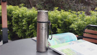 Boundless voyage Titanium Vacuum-Insulated Beverage Bottle Large Capacity 510ml Outdoor Portable Vacuum Flask water bottles Hiking water bottle Ti3011D