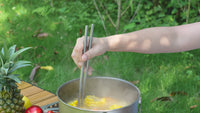 Boundless Voyage Pure Titanium Telescopic Foldable Chopsticks | Ultralight Portable Reusable Cutlery for Camping Hiking Travel Picnic Ti1007T