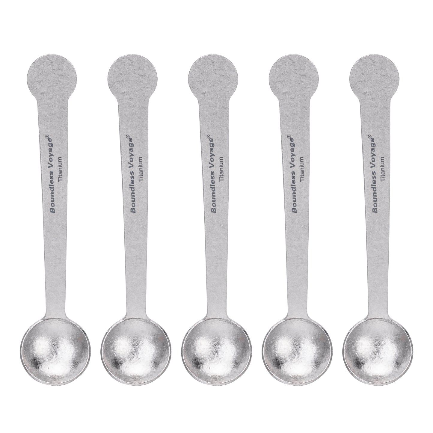 Boundless Voyage Pure Titanium Mini Coffee Spoon | Ultralight Small Stirring Spoon for Sugar, Jam, Tea & Dessert, Party Tableware Ti1040T