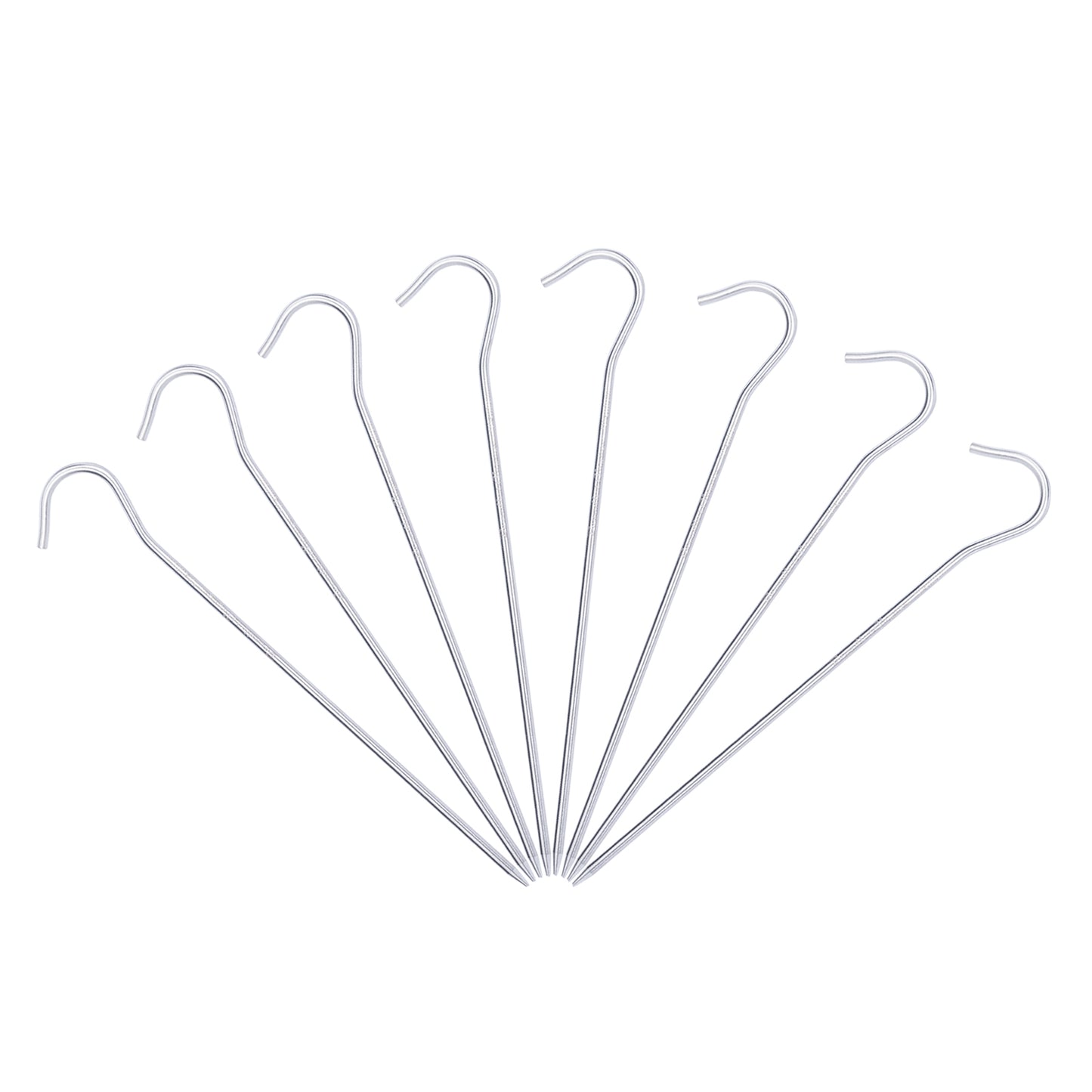 Boundless Voyage 16.5cm Titanium Alloy Tent Stakes | Ultralight Heavy Duty Ground Pegs, Portable Camping Accessories, 8Pcs / 12Pcs Optional Packs Ti4003P