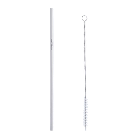 Boundless Voyage Reusable Titanium Straws, Straight Drinking Straw Kit with Cleaning Brush & Storage Bag, Non-Disposable Eco-Friendly Drinkware for Home Travel Camping Ti1016T