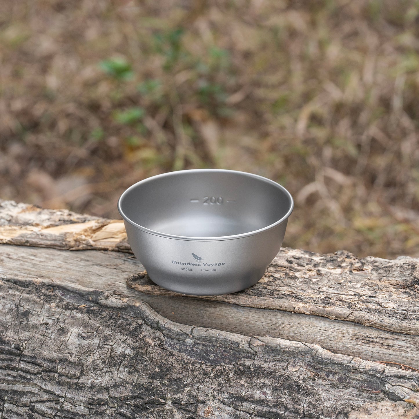 Boundless Voyage 400ml Ultralight Titanium Camping Bowl | Single-Wall Portable Outdoor Dish for Hiking, Backpacking & Travel Ti1105T