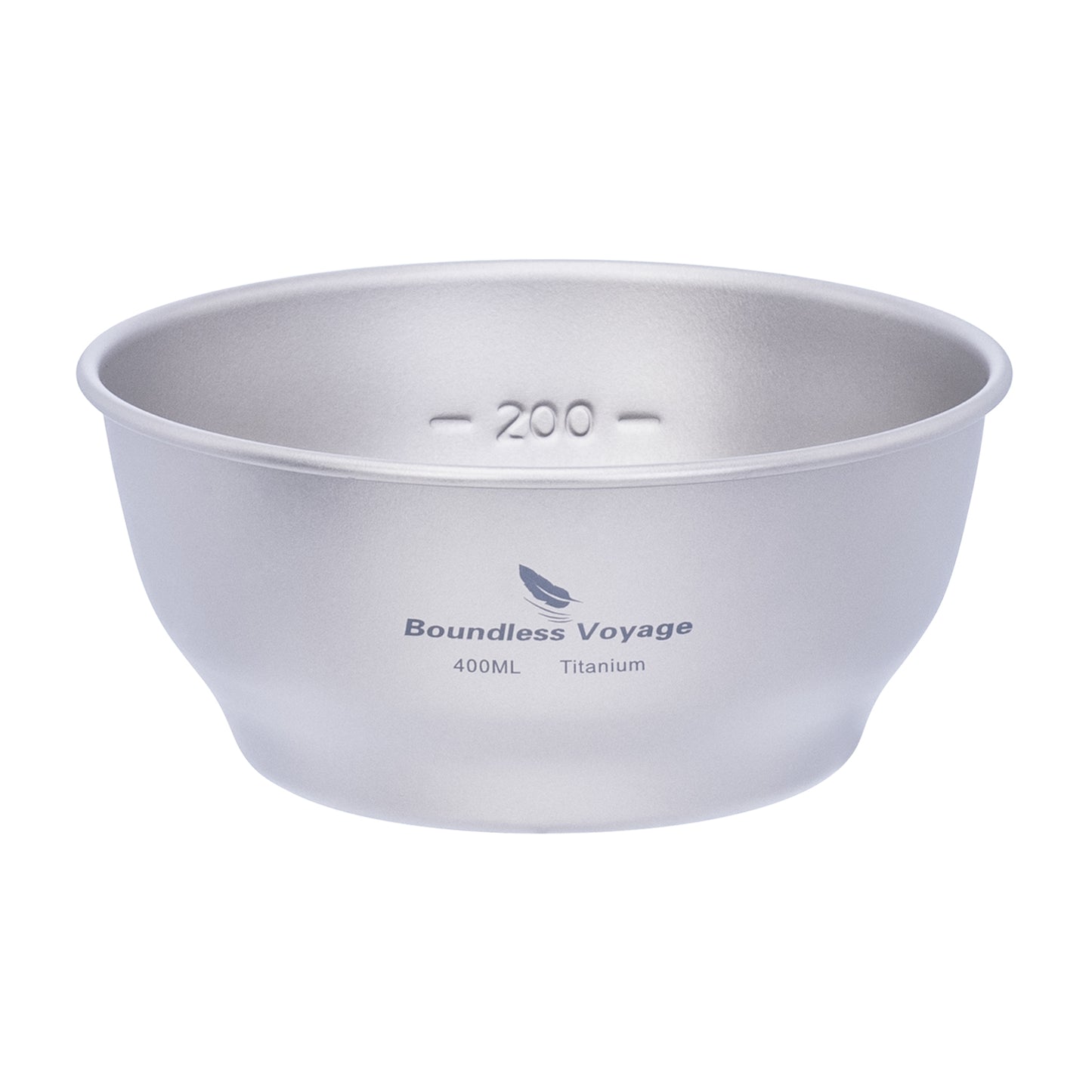 Boundless Voyage 400ml Ultralight Titanium Camping Bowl | Single-Wall Portable Outdoor Dish for Hiking, Backpacking & Travel Ti1105T
