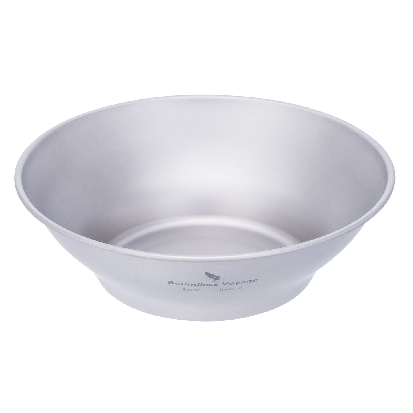 Boundless Voyage 600ml/800ml Pure Titanium Camping Bowl | Ultralight Single-Wall Portable Outdoor Dish for Hiking, Backpacking & Travel Ti1106T/Ti1107T
