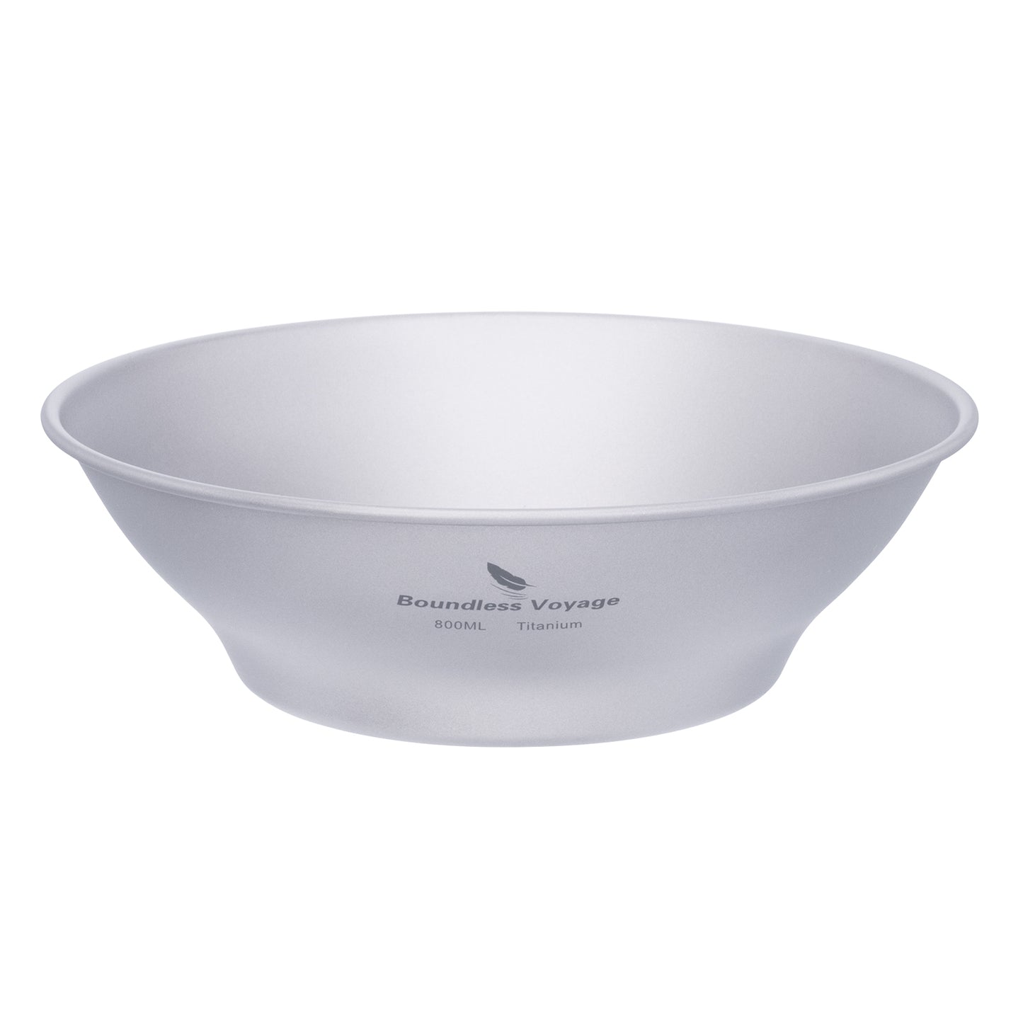 Boundless Voyage 600ml/800ml Pure Titanium Camping Bowl | Ultralight Single-Wall Portable Outdoor Dish for Hiking, Backpacking & Travel Ti1106T/Ti1107T