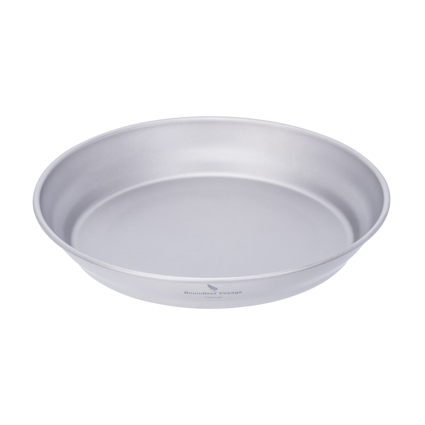 Boundless Voyage Pure Titanium Pan Plate | Ultralight Single-Wall Camping Tableware Dish for Outdoor Cooking, Hiking & Backpacking Ti1108T/Ti1109T