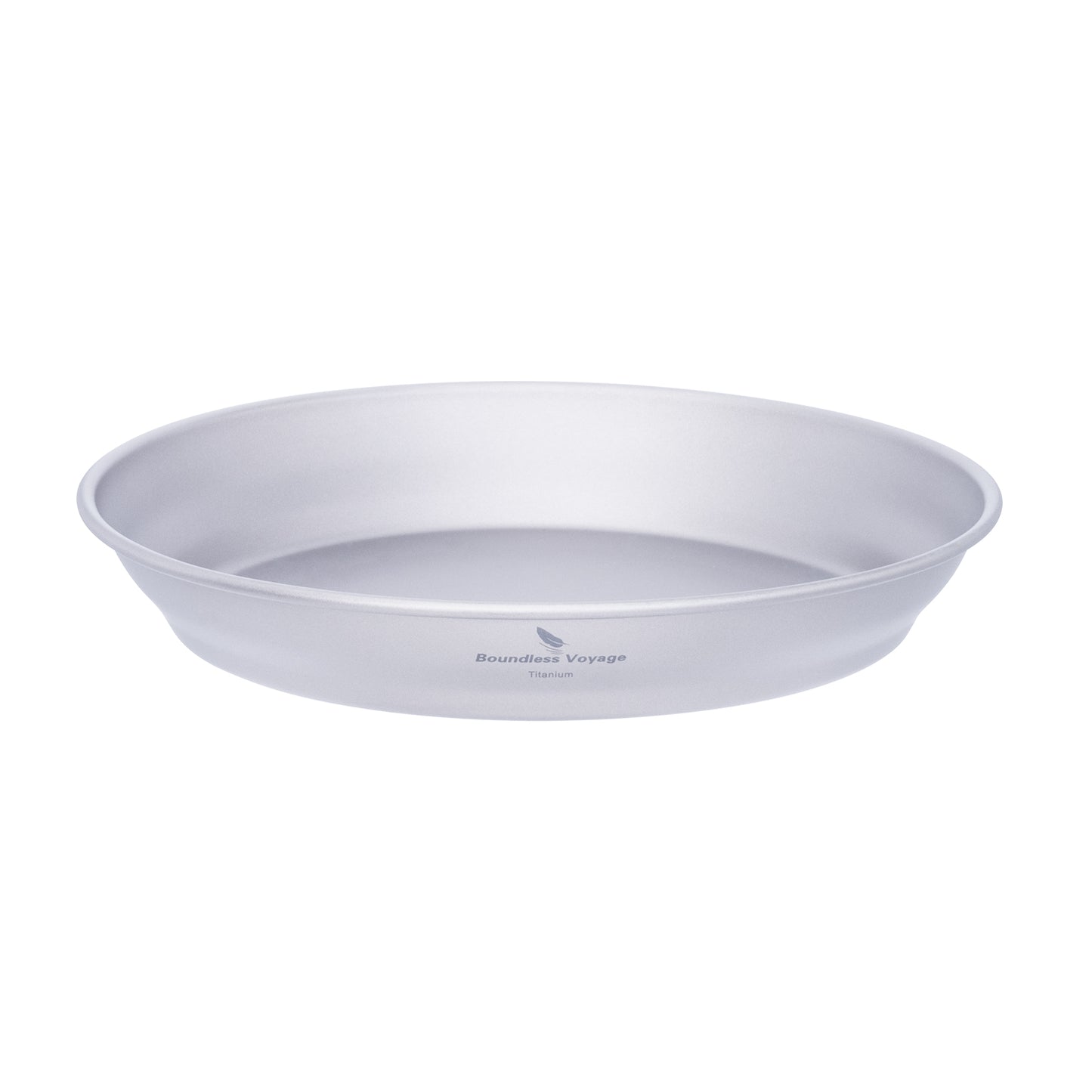 Boundless Voyage Pure Titanium Pan Plate | Ultralight Single-Wall Camping Tableware Dish for Outdoor Cooking, Hiking & Backpacking Ti1108T/Ti1109T