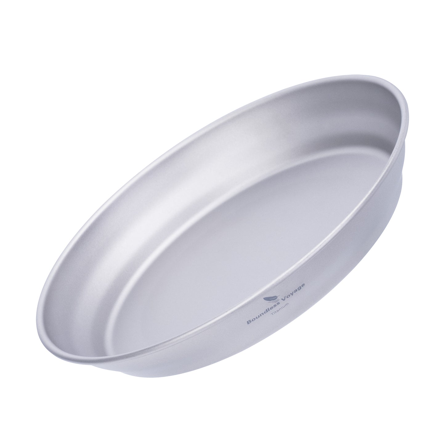Boundless Voyage Pure Titanium Pan Plate | Ultralight Single-Wall Camping Tableware Dish for Outdoor Cooking, Hiking & Backpacking Ti1108T/Ti1109T