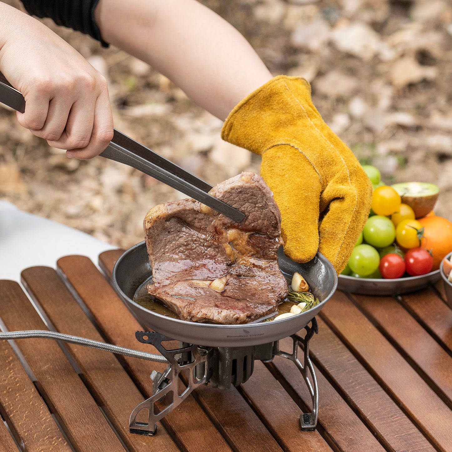 Boundless Voyage Pure Titanium Pan Plate | Ultralight Single-Wall Camping Tableware Dish for Outdoor Cooking, Hiking & Backpacking Ti1108T/Ti1109T