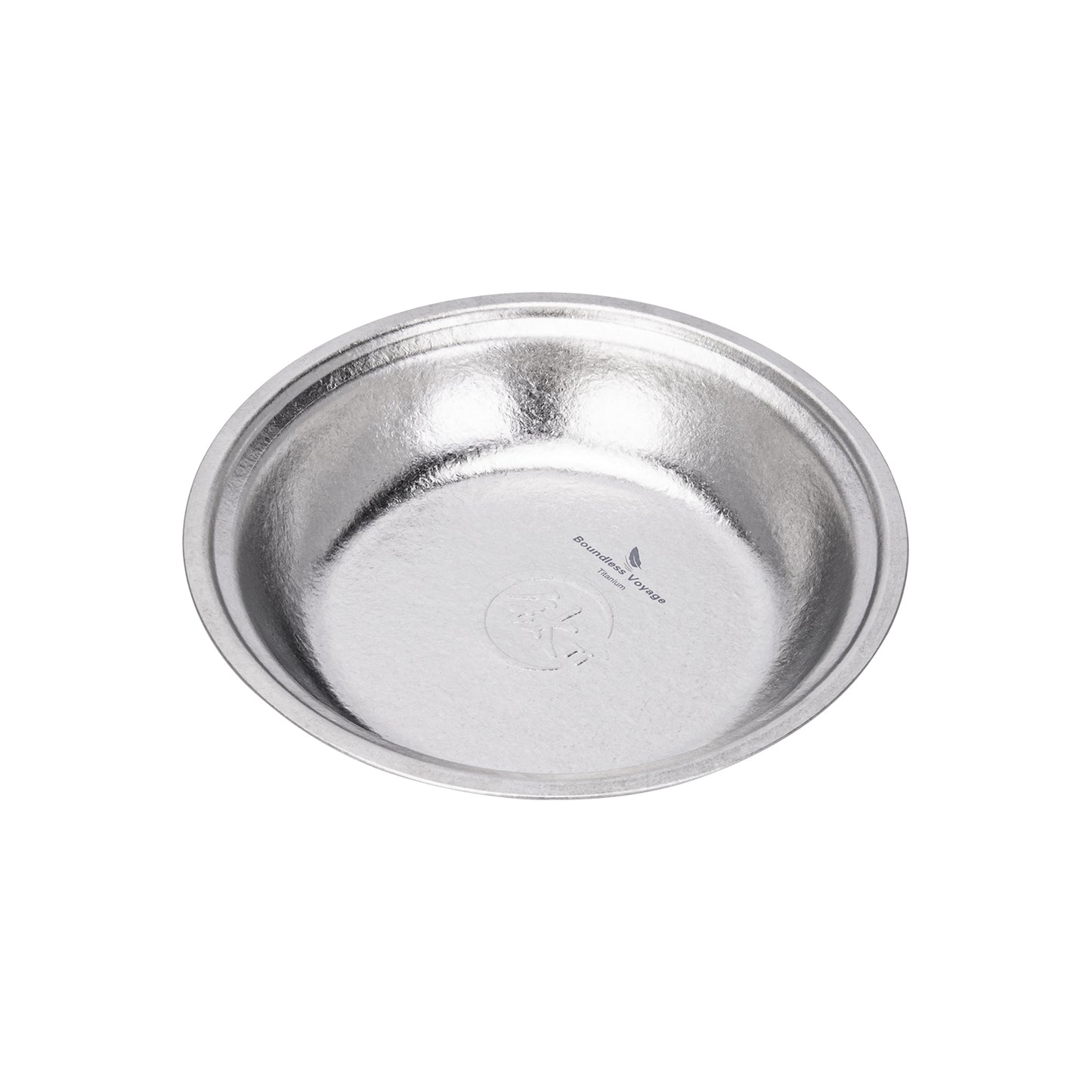Boundless Voyage Titanium Round Plate 0.5mm Ultralight Coating-Free Dinner Dish for Camping Picnic Home Kitchen Ti1150T-Ti1154T