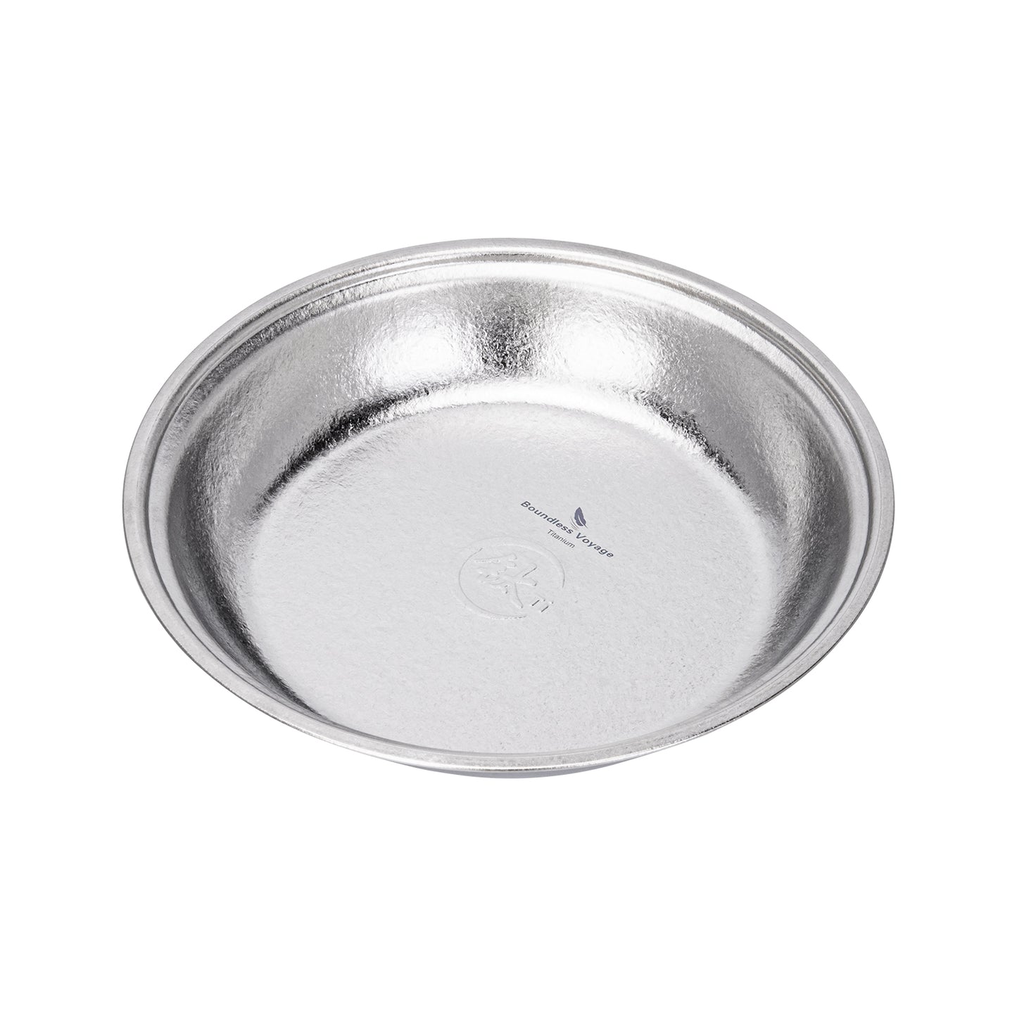 Boundless Voyage Titanium Round Plate 0.5mm Ultralight Coating-Free Dinner Dish for Camping Picnic Home Kitchen Ti1150T-Ti1154T