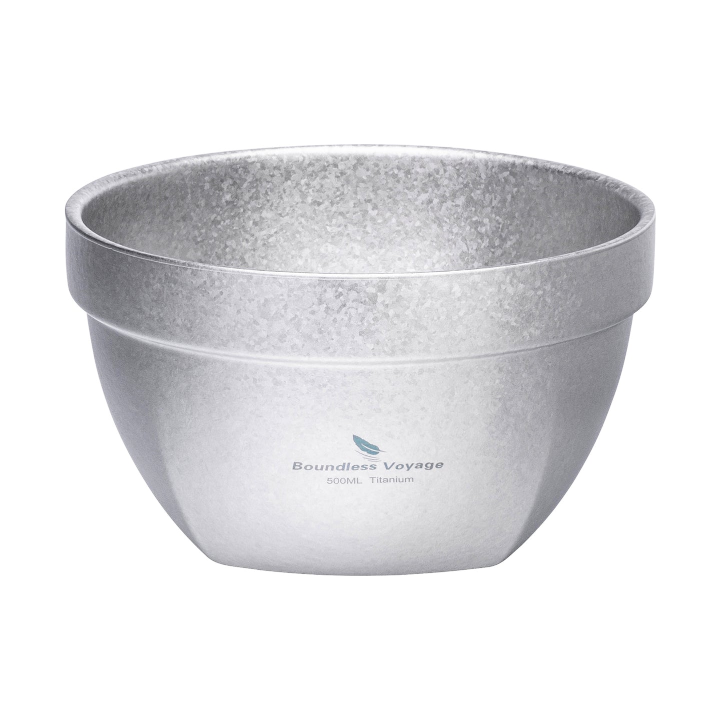 Boundless Voyage Crystallized Double Walled Pure Titanium Bowl 500ml / 800ml | Ultralight Portable Metal Tableware for Oatmeal, Rice, Soup, Outdoor Camping & Daily Home Use Ti1161T-Ti1163T
