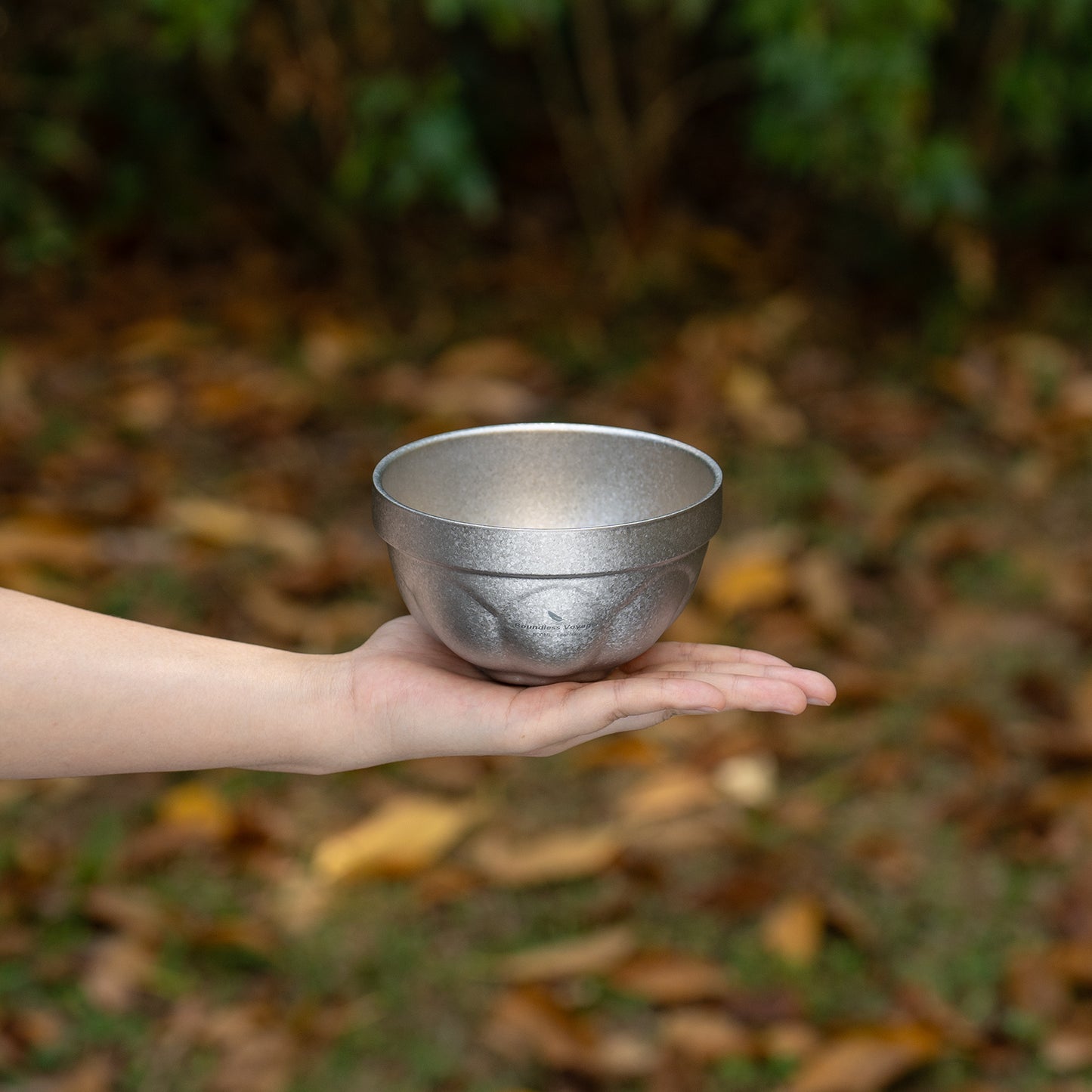 Boundless Voyage Crystallized Double Walled Pure Titanium Bowl 500ml / 800ml | Ultralight Portable Metal Tableware for Oatmeal, Rice, Soup, Outdoor Camping & Daily Home Use Ti1161T-Ti1163T