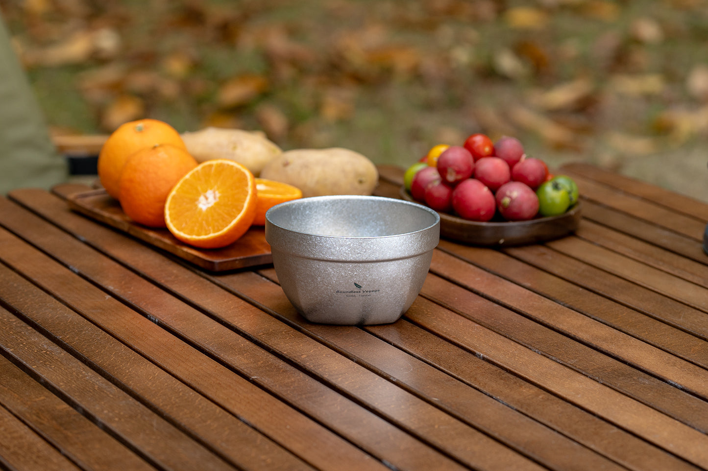 Boundless Voyage Crystallized Double Walled Pure Titanium Bowl 500ml / 800ml | Ultralight Portable Metal Tableware for Oatmeal, Rice, Soup, Outdoor Camping & Daily Home Use Ti1161T-Ti1163T