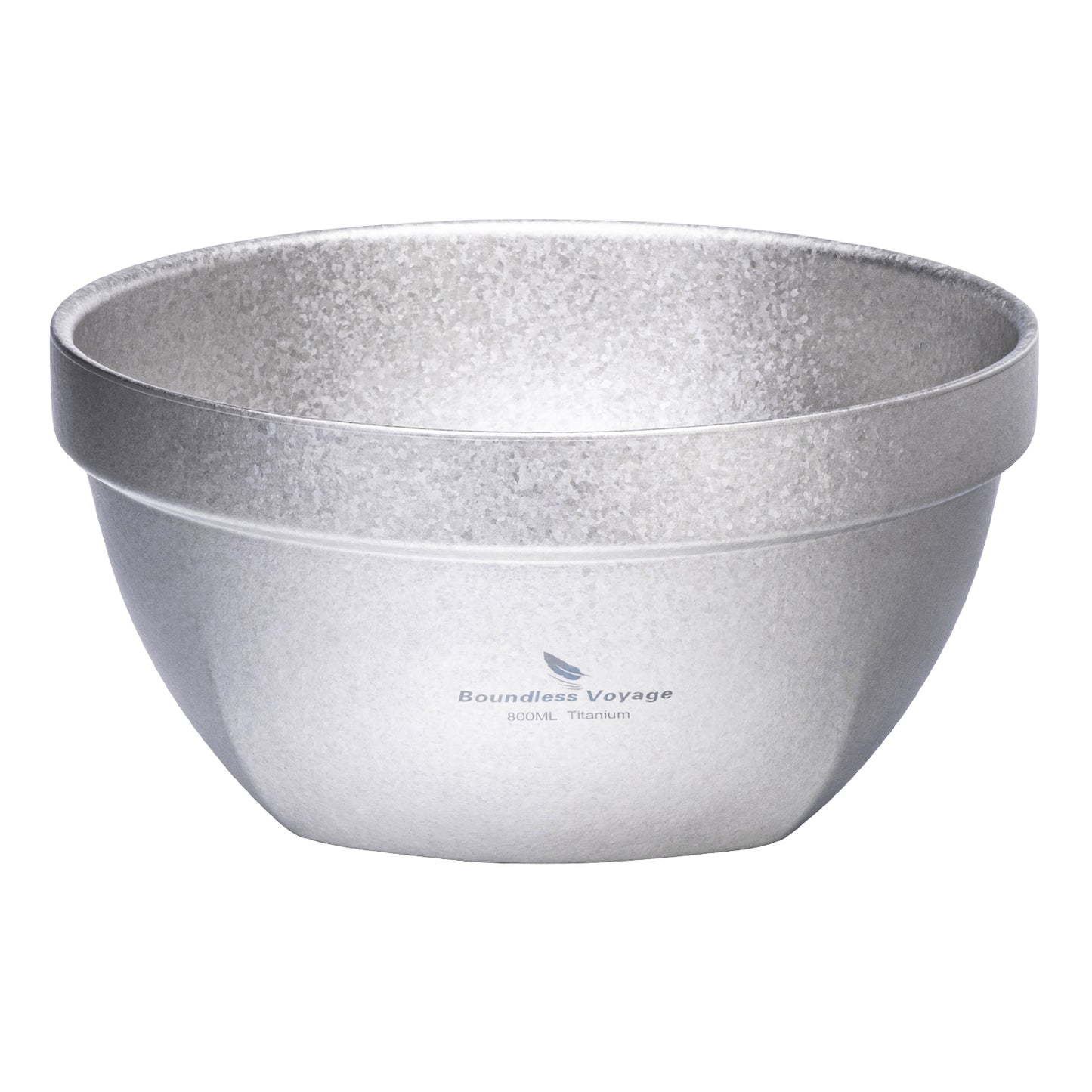 Boundless Voyage Crystallized Double Walled Pure Titanium Bowl 500ml / 800ml | Ultralight Portable Metal Tableware for Oatmeal, Rice, Soup, Outdoor Camping & Daily Home Use Ti1161T-Ti1163T