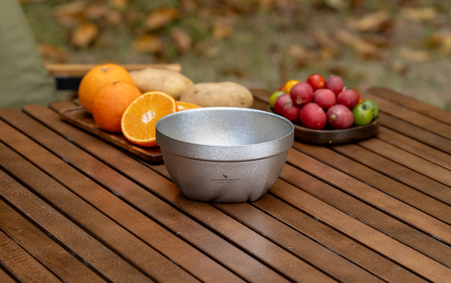 Boundless Voyage Crystallized Double Walled Pure Titanium Bowl 500ml / 800ml | Ultralight Portable Metal Tableware for Oatmeal, Rice, Soup, Outdoor Camping & Daily Home Use Ti1161T-Ti1163T
