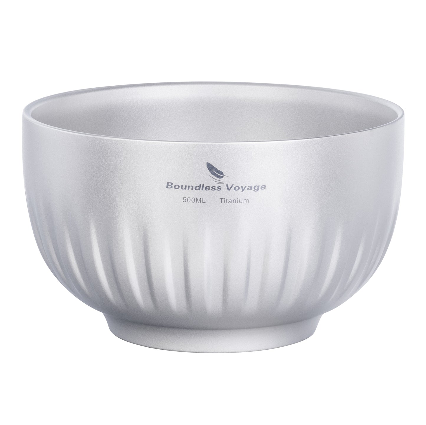 Boundless Voyage Double Walled Pure Titanium Bowl 350ml / 500ml | Ultralight Portable Metal Tableware for Oatmeal, Rice, Soup, Camping & Outdoor Use Ti1164T-Ti1166T