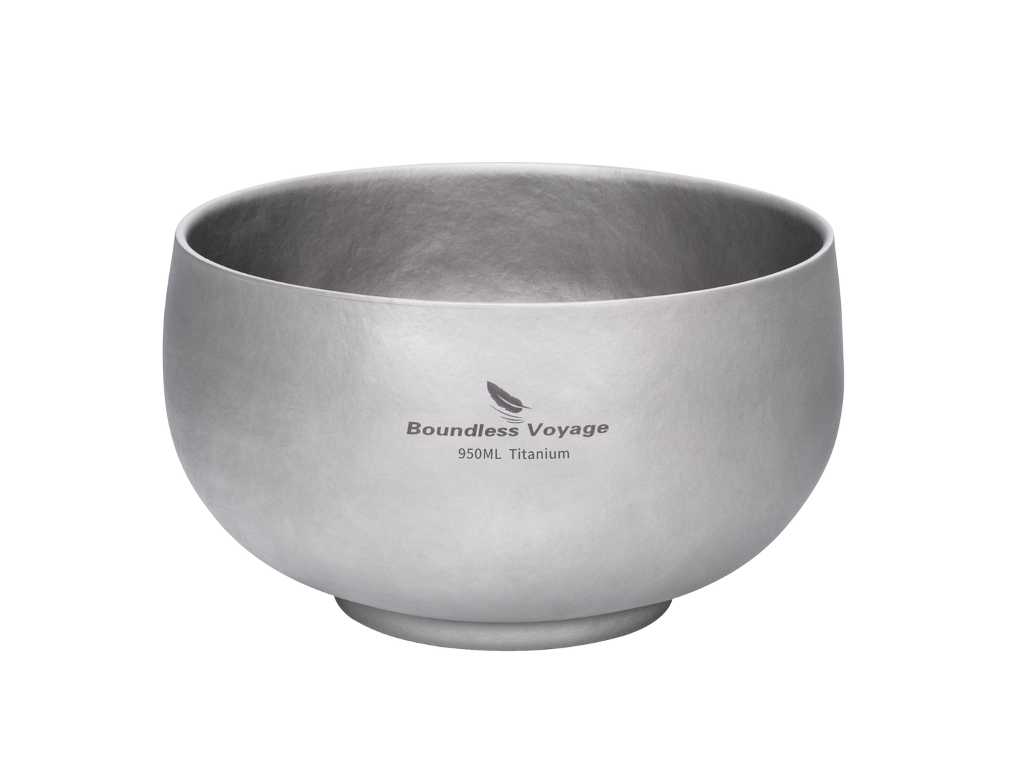 Boundless Voyage Double Walled Titanium Bowl 380ml / 950ml / 2000ml Lightweight Camping Bowls Titanium Reusable Bowl for Outdoor Hiking Backpacking Picnic Home
