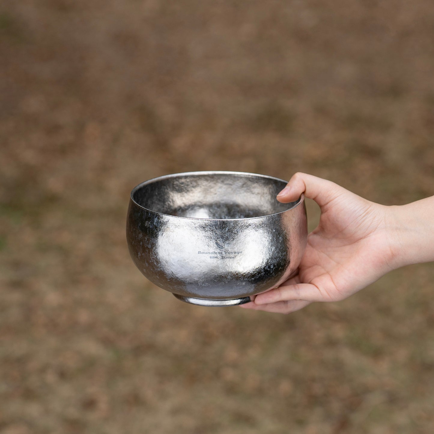 Boundless Voyage High-Temp Crystallized Double Walled Pure Titanium Bowl 380ml / 950ml / 2000ml | Lightweight Reusable Camping Tableware for Hiking Backpacking Picnic & Daily Home Use Ti1167A-Ti1167D