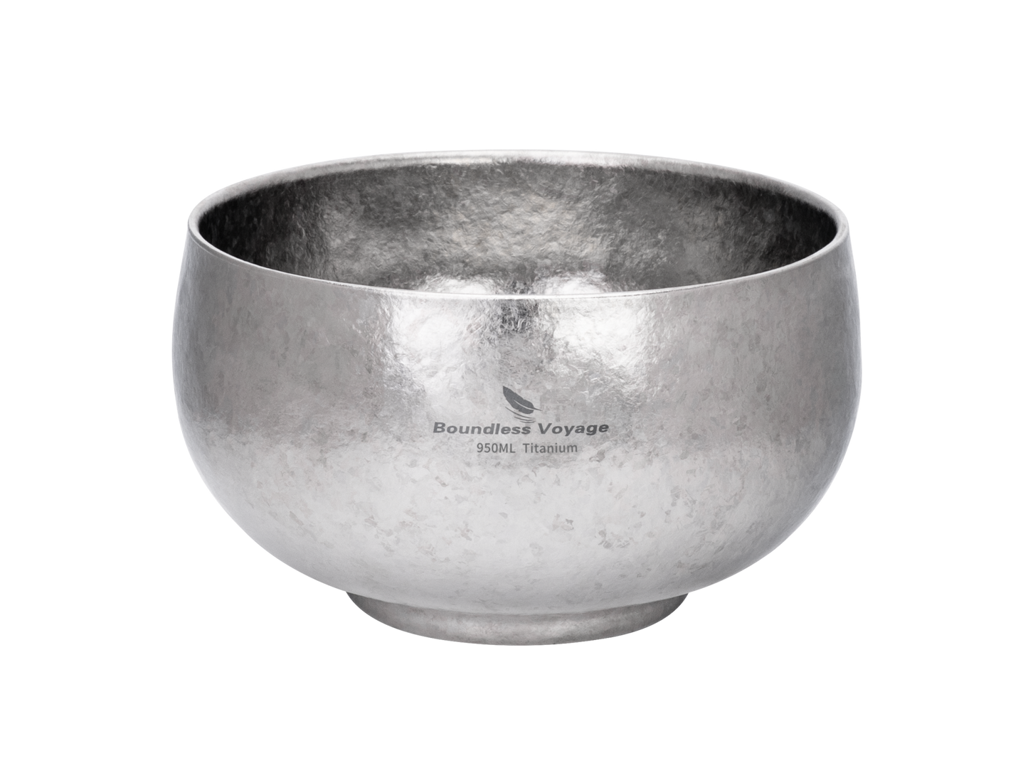Boundless Voyage High-Temp Crystallized Double Walled Pure Titanium Bowl 380ml / 950ml / 2000ml | Lightweight Reusable Camping Tableware for Hiking Backpacking Picnic & Daily Home Use Ti1167A-Ti1167D