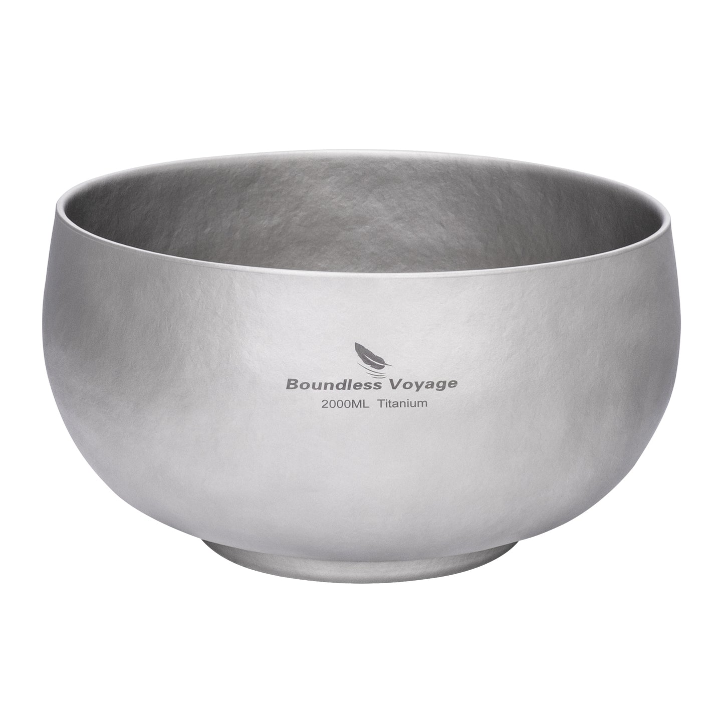 Boundless Voyage Double Walled Titanium Bowl 380ml / 950ml / 2000ml Lightweight Camping Bowls Titanium Reusable Bowl for Outdoor Hiking Backpacking Picnic Home